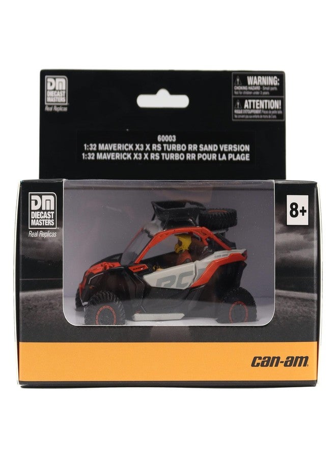 Diecast Masters BRP Bombardier Models 1:32 Scale Diecast Replica Can-Am Maverick X3 X rs Turbo RR Sand Version, Chalk Gray & Magma Red | Item 60003 - Image 4