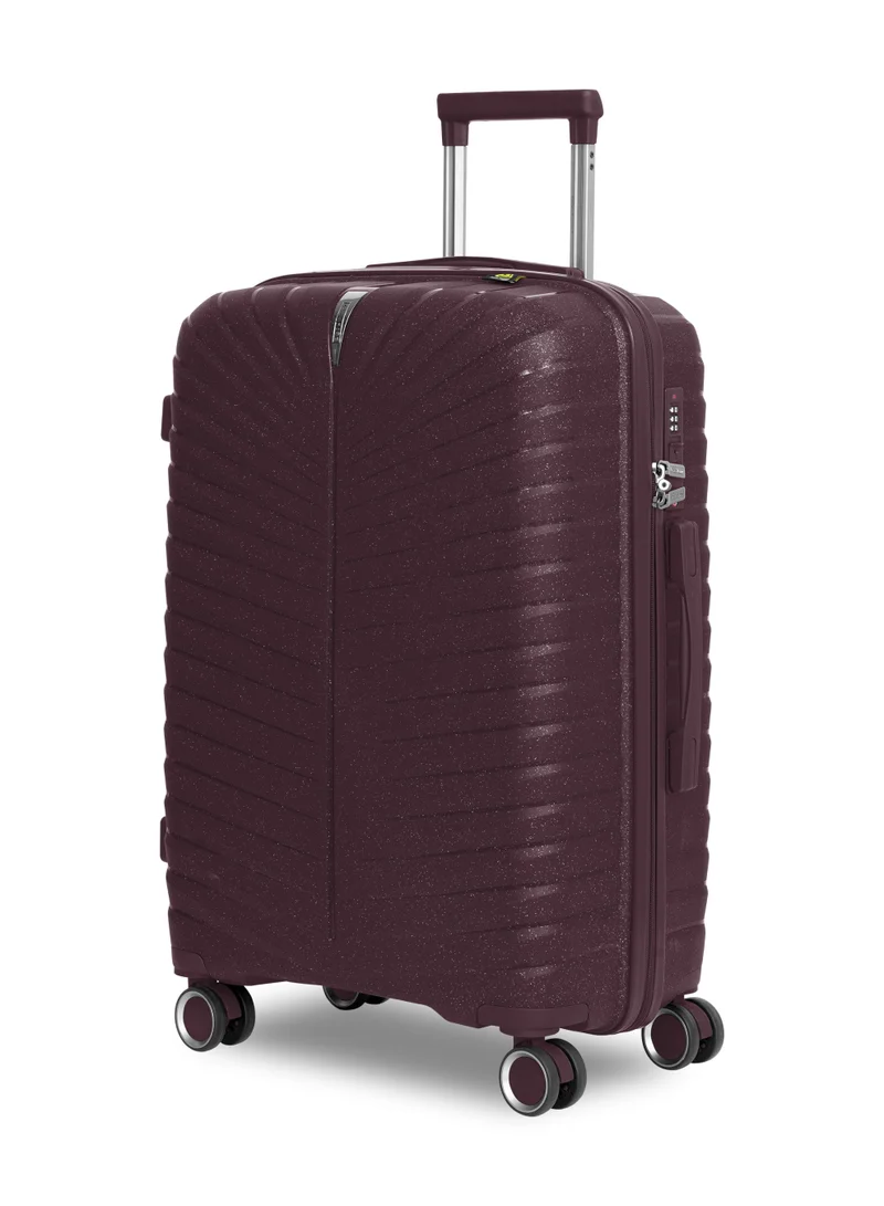 PARAJOHN Parajohn Skyridge Polypropylene 3-Piece Hardside Luggage Set With 8 Wheels And Combination Lock