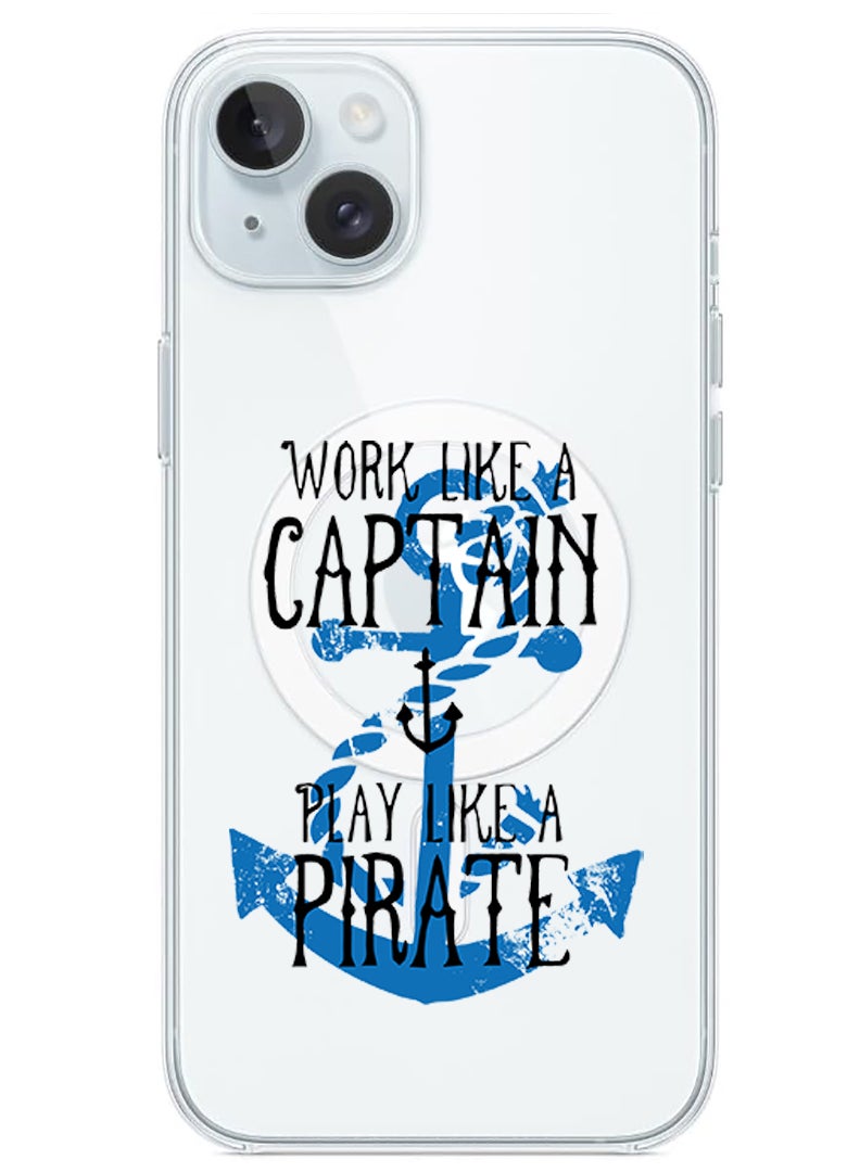 Theodor Magnetic Case for iPhone 15 6.1-inch Compatible with MagSafe Wireless Charging, Shockproof Phone Bumper Cover Work like a Captain copy - Image 1