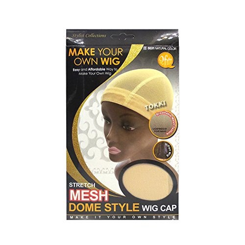 Qfitt Make Your Own Wig Stretch Mesh Dome Style U-Part Wig Cap #5031 Natural Color - Image 5
