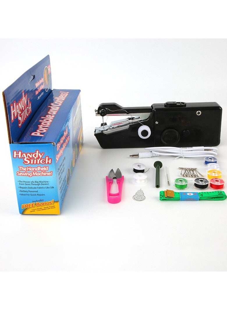 Mini Sewing Machine,Handheld Sewing Machine,Easy to Use and Fast Stitch Suitable for Clothes,Fabrics, DIY Home Travel - Image 1