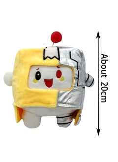Generic 20CM mechanical white fat man plush toy lankybox paper box doll soft plush doll boy girl birthday gift  - Image 2