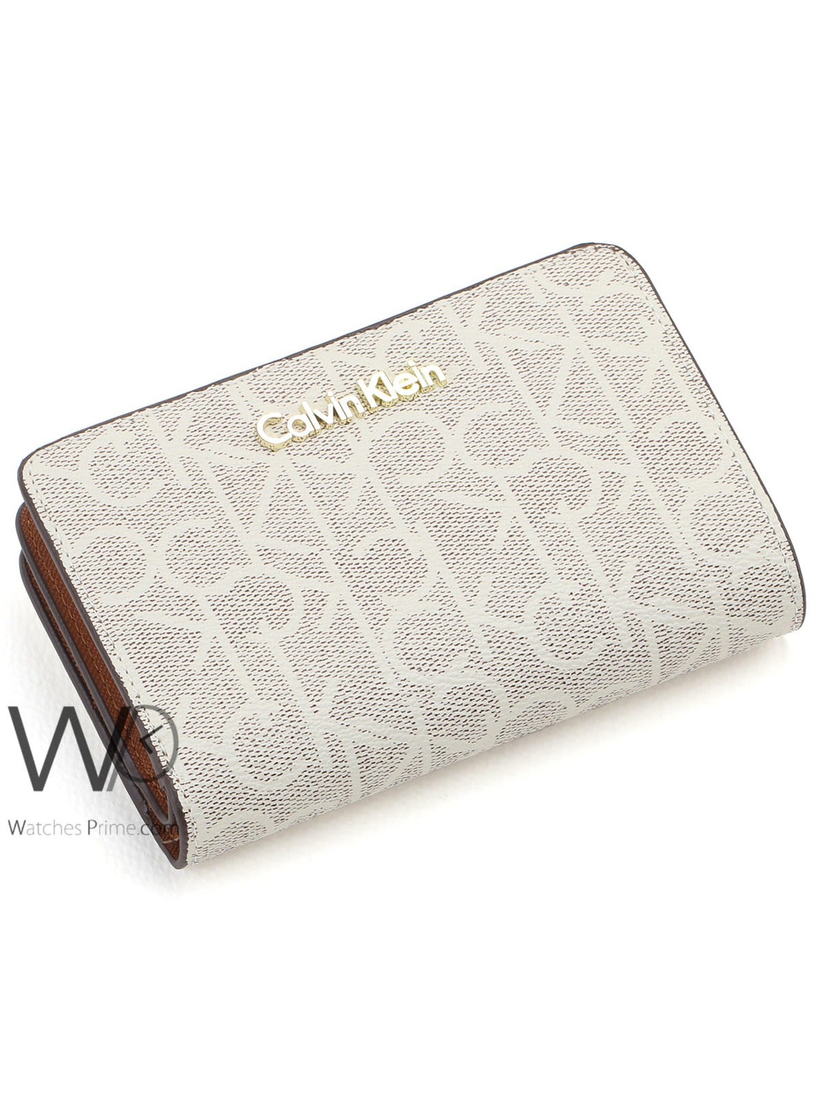 CK Calvin Klein Women Leather Wallet in White color