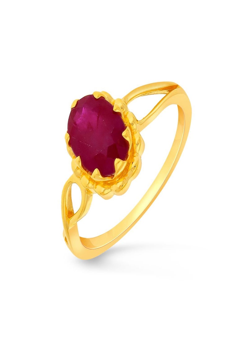 Malabar Gold and Diamonds Malabar Gold and Diamonds 22 Carat 916 Purity Gemstone Ring PNAFNC064RN1Y14  - Image 1