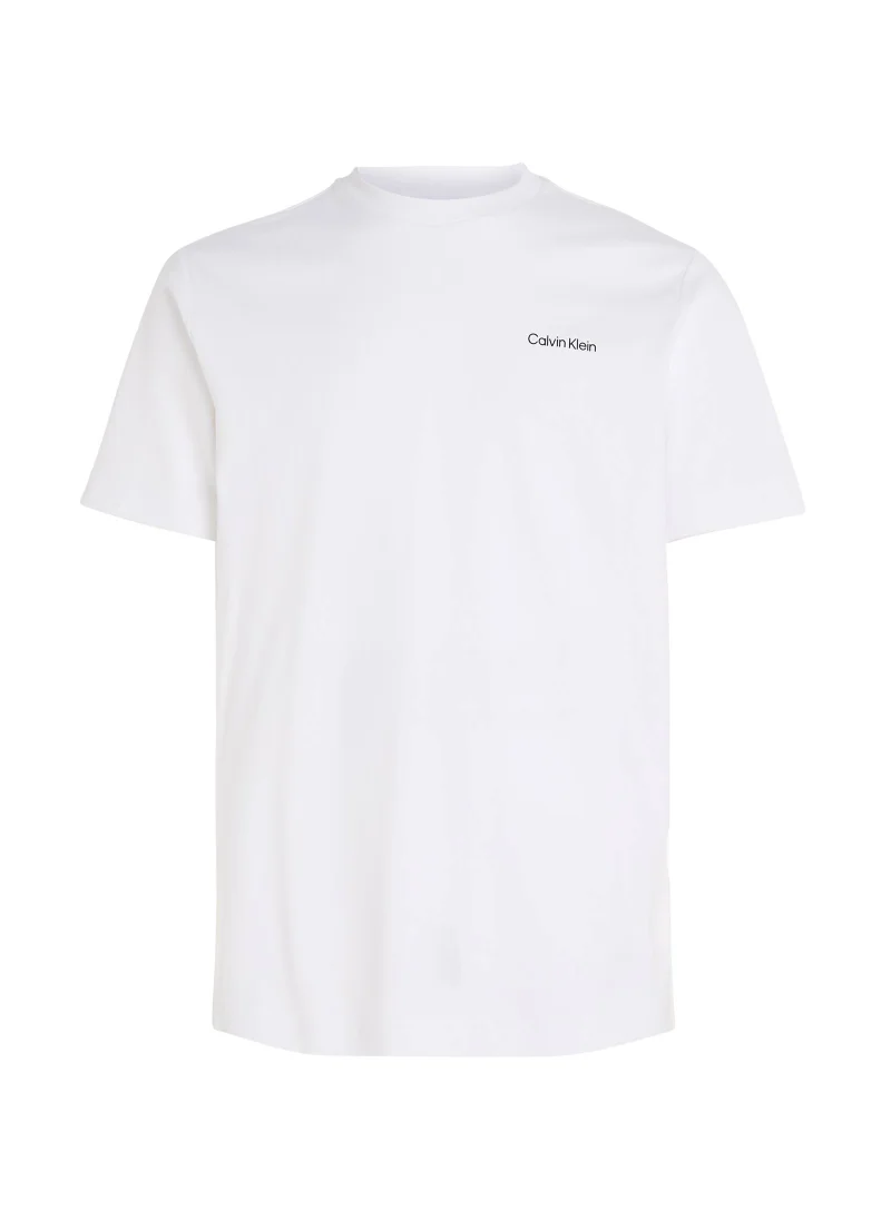 CALVIN KLEIN Calvin Klein Men's T-Shirt - Casual Top - Cotton , White