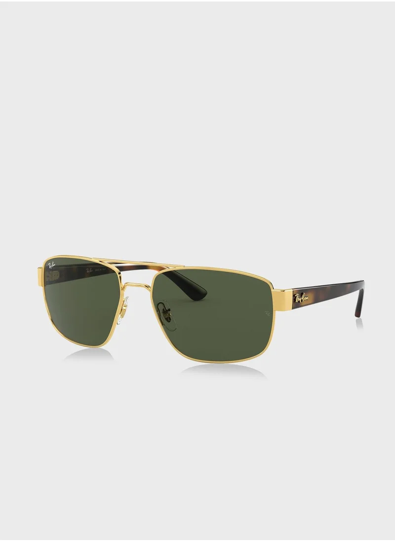 Ray-Ban 0Rb3663 Irregular Sunglasses