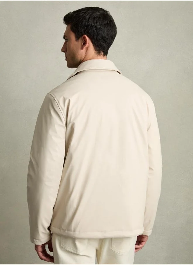 REISS Ls Oversized Stripe Poplin Shirt