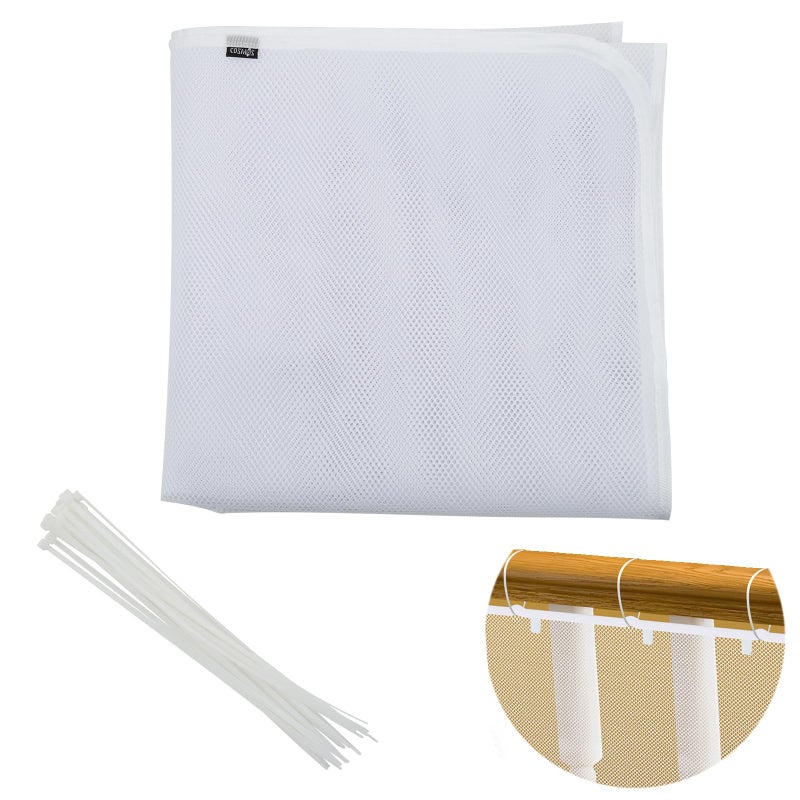 CM Child Safety Rail Net Balcony Protective Net Stair Railing Proof Mesh Banister Safety Guard with Zip Ties for Protect Baby Pets Toys Falling Use Indoor Outdoor