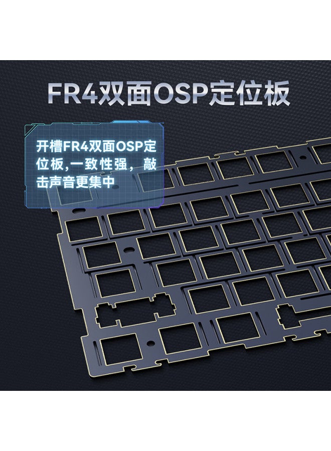 A-jazz Ajazz Ak980v2 Tri-mode Wireless Mechanical Keyboard Rgb Lighting 8000mah Battery Gasket Full-key Hot-swappable 101-key 2u0 Original Black Gray Yellow Rabbit Sunflower Switch - Image 2