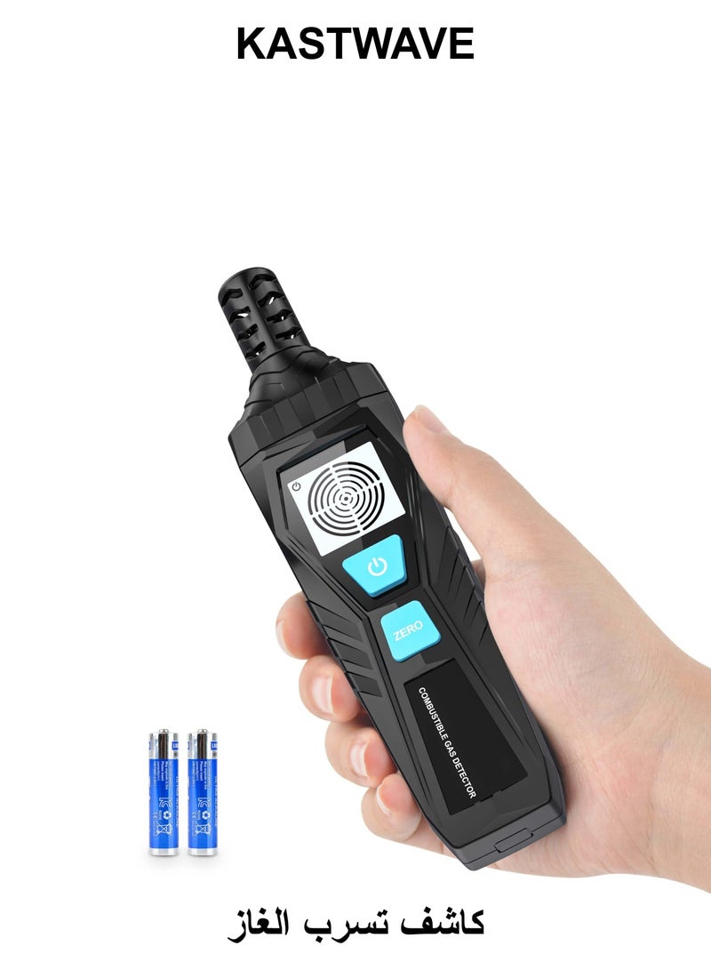 KASTWAVE Gas Leak Detector, Natural Gas Detector with Audible & Visual Alarm, Portable Gas Sniffer to Locate Combustible Gas Leak Sources Like for LPG, LNG, Natural, Methane & Butane Gases Detecting - Image 1