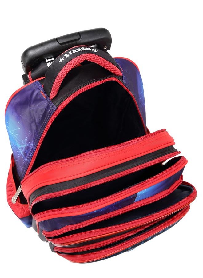 Stargold - Baby Backpack 3Pcs For Baby Boys 1 lunch 1 Pencil Box And 1 Bag With Adjustable Strap For School 2 Wheels 16 Inch - Image 1