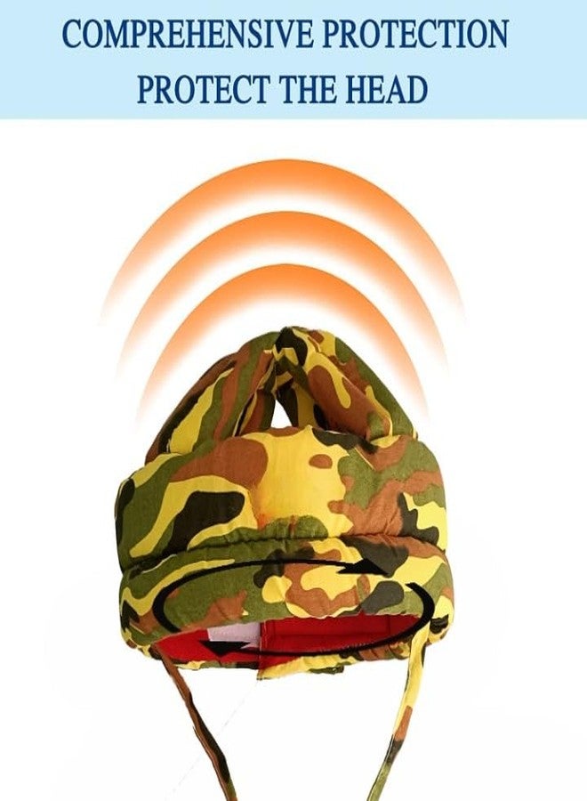S-SQUARE Baby Helmet for Crawling Walking Baby Head Protector - Head Protection for Infant Baby No Bumps and Soft Cushion Safety Headguard I Toddler Inflatable Helmets (Militery) - Image 3