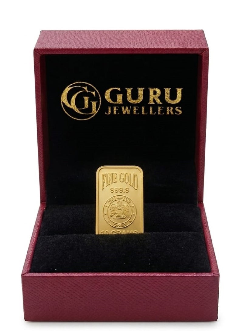 Emirates Gold 10g Gold Bar 999.9 Fine Gold | Guru Jewellers Dubai - Image 1