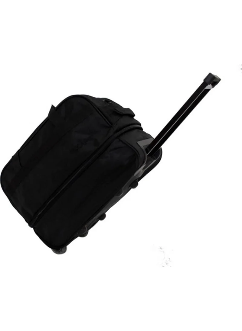 إسكاب 203 Black Large Size Bellows Wheeled Travel Bag