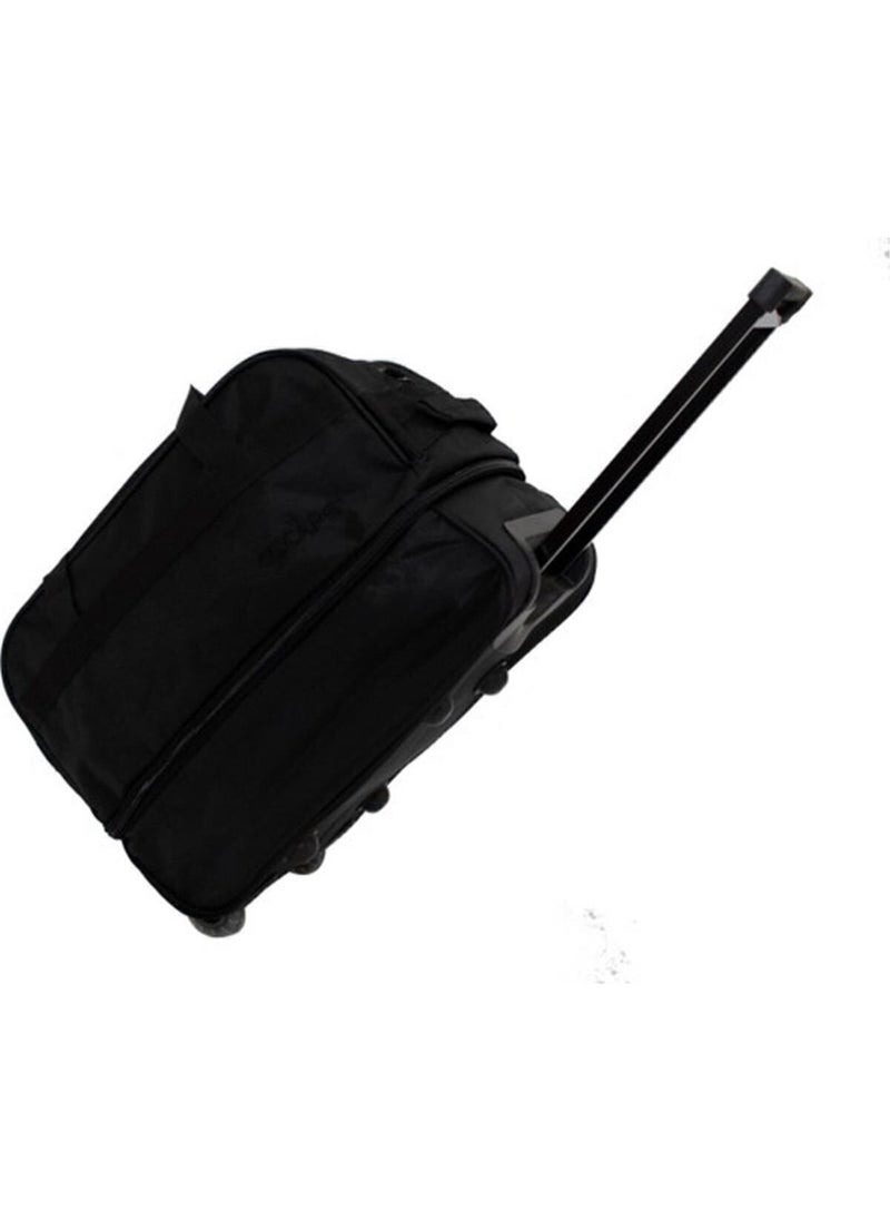 ESCAPE 203 Black Large Size Bellows Wheeled Travel Bag  - Image 1