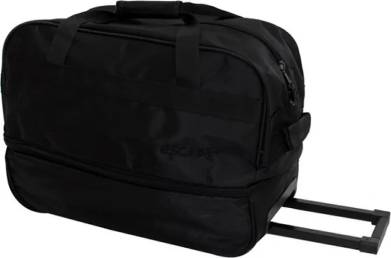 إسكاب 203 Black Large Size Bellows Wheeled Travel Bag