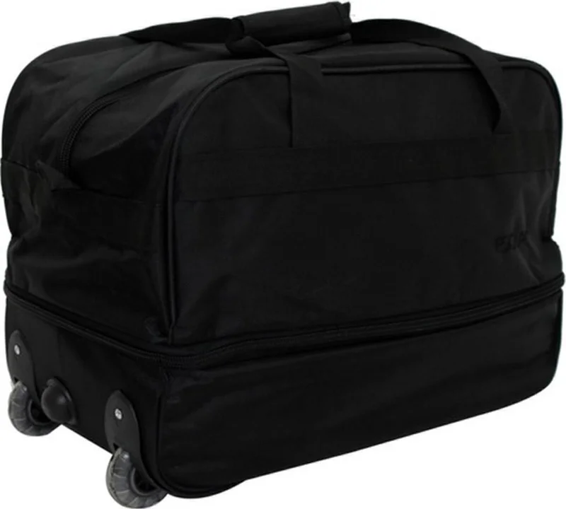 إسكاب 203 Black Large Size Bellows Wheeled Travel Bag