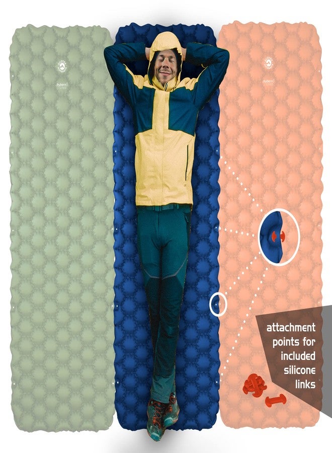 ECOTEK Outdoors Hybern8 Lynx - Linkable, Oversized Sleeping Pad - Innovative & Easy to Use - Lightweight & Compact - Perfect for Backpackers, Overlanders, Couples, and Families (Fire Orange) - Image 3