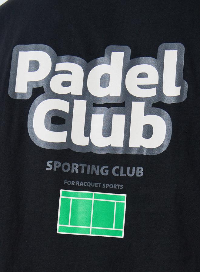 Styli Men Black Graphic Oversized T-Shirt - Image 5