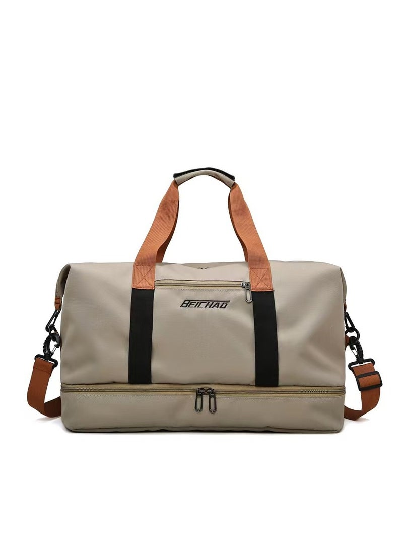 FANDARE Travel Handbag Sports Gym Bag Weekender Carry On Overnight Bags for Women Men Duffle bag Sport Workout Gym Swim Hospital Shoulder Bag with Luggage Sleeve & Shoe Compartment - Image 1