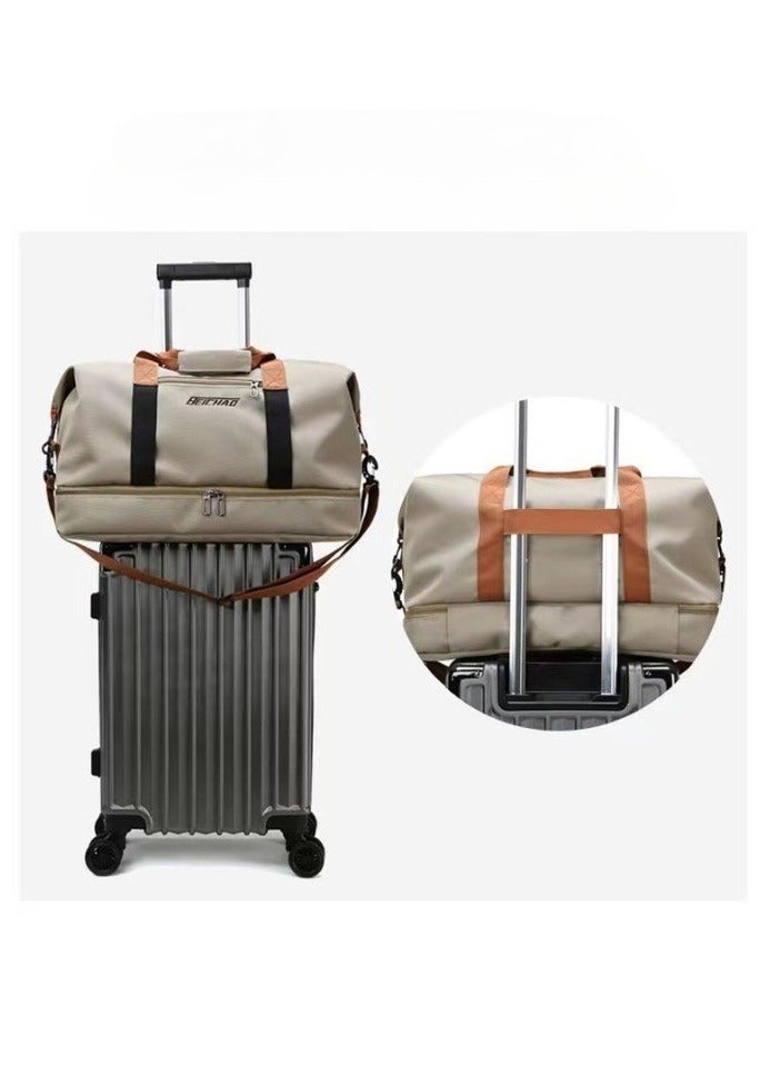 FANDARE Travel Handbag Sports Gym Bag Weekender Carry On Overnight Bags for Women Men Duffle bag Sport Workout Gym Swim Hospital Shoulder Bag with Luggage Sleeve & Shoe Compartment - Image 2