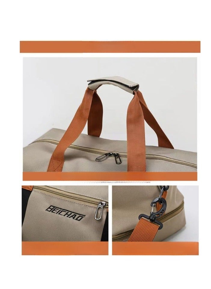 FANDARE Travel Handbag Sports Gym Bag Weekender Carry On Overnight Bags for Women Men Duffle bag Sport Workout Gym Swim Hospital Shoulder Bag with Luggage Sleeve & Shoe Compartment - Image 3