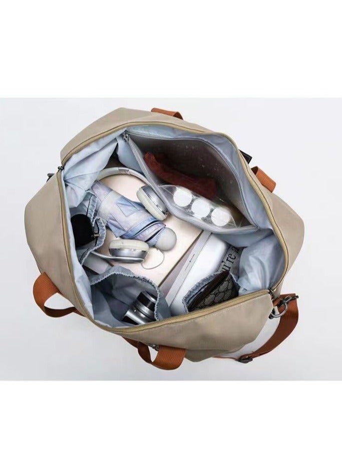 FANDARE Travel Handbag Sports Gym Bag Weekender Carry On Overnight Bags for Women Men Duffle bag Sport Workout Gym Swim Hospital Shoulder Bag with Luggage Sleeve & Shoe Compartment - Image 4