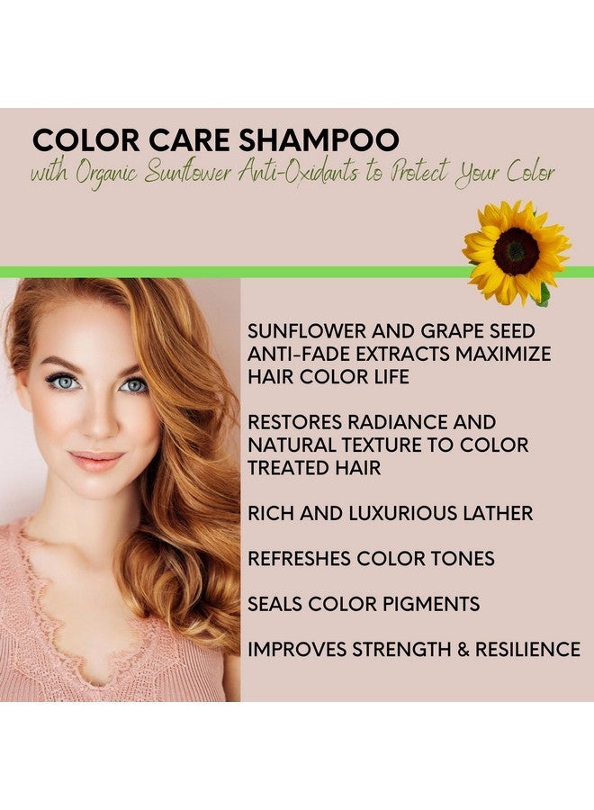 DermOrganic Color Care with Sunflower Anti-Fade Extract - Sulfate-Free - SHAMPOO 17 fl.oz - Image 3