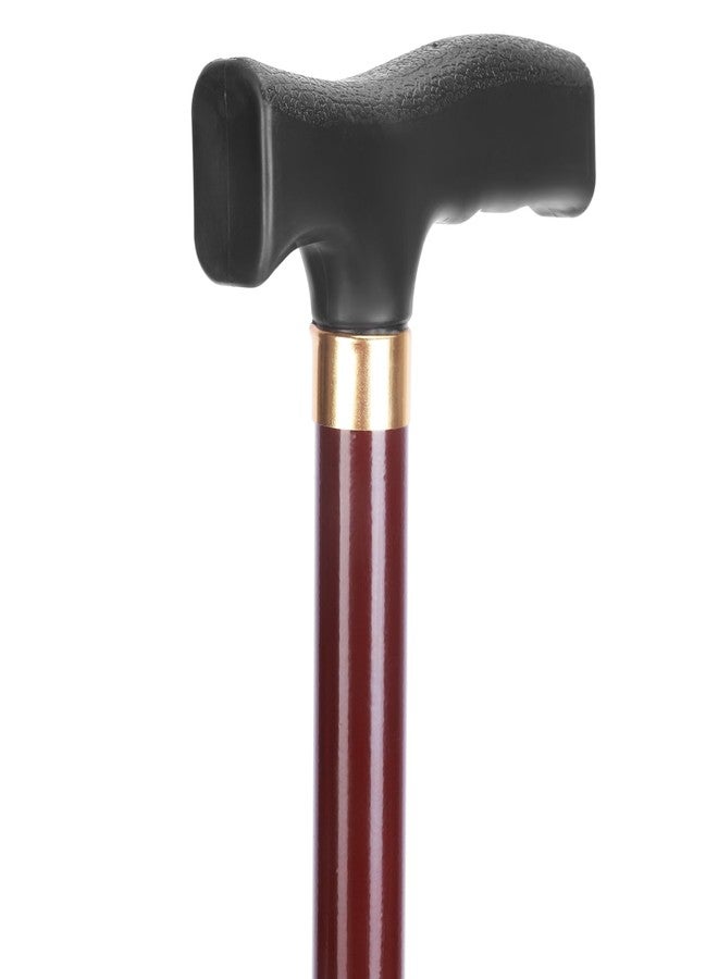 عصا المشي دكتور تورسو بريميوم ذات القاعدة المطاطية العريضة (ساق واحدة): دعم للجنسين من أجل الحركة والراحة والأناقة؛ تصميم مريح لجميع الأعمار (كرزي) (كرزي) - Image 2