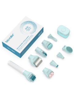 KASTWAVE Bioroller Derma Roller Kit, 0.25mm Microneedling Roller Microneedle Dermaroller, Facial Beauty Roller Skin Care Tools, Ice Roller Microneedling Facial Cleaning Brush With Travel Case  - Image 1