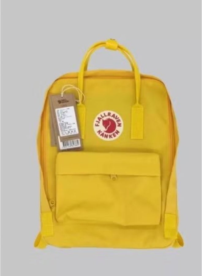 FjÃ¤llrÃ¤ven KÃ¥nken Yellow Backpack (Classic Canvas Design)