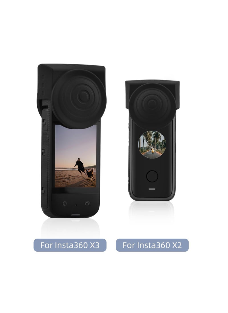 Generic - Lens Cap for Insta360 X3 X2, Lens Guard Protector Waterproof Cover Compatible with Insta360 x3 Action Camera Accessories, Lens Protector Lens Cap Silicone Case for Insta360 X3 X2 - Image 1