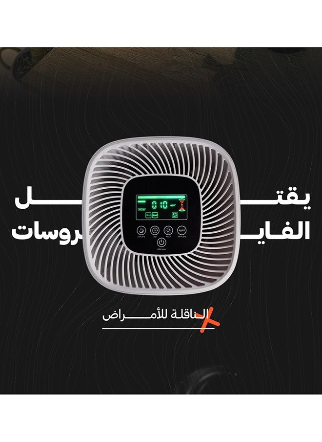 جهاز تنقية الهواء الذكي بفلتر هواء مكون من 3 طبقات يغطي مساحة 30 متر مكعب