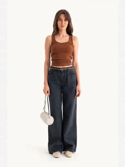 HICCUP High Waist Wide Leg Jeans