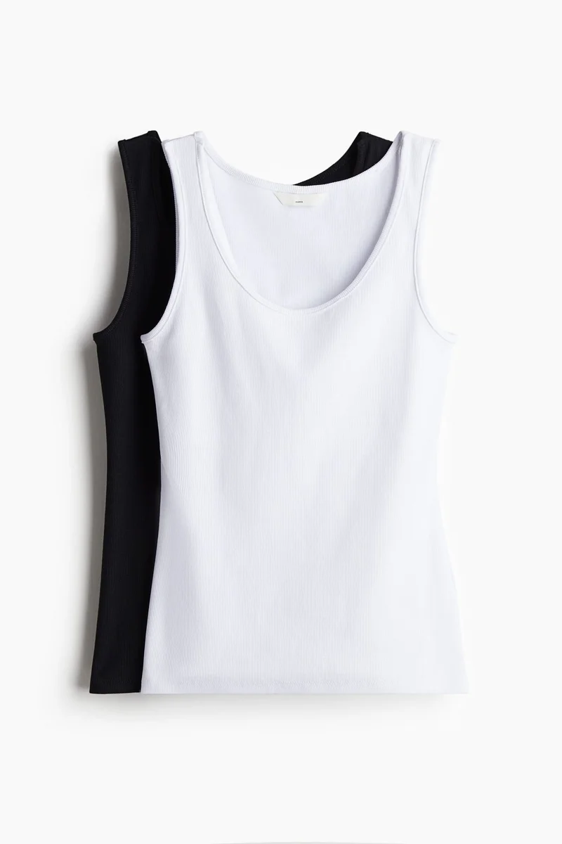 H&M  MAMA 2-pack nursing vest tops for Women | Best Price UAE