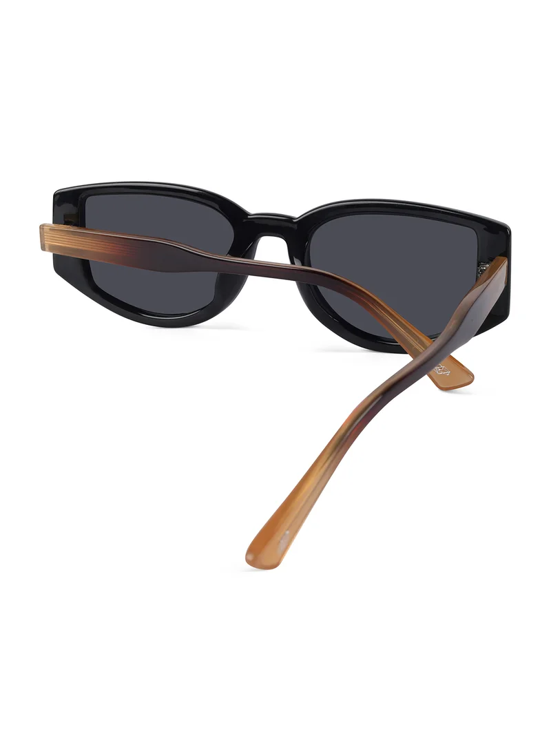 Woggles Red Pappy Alcove Orange Polarized Rectangle Sunglasses