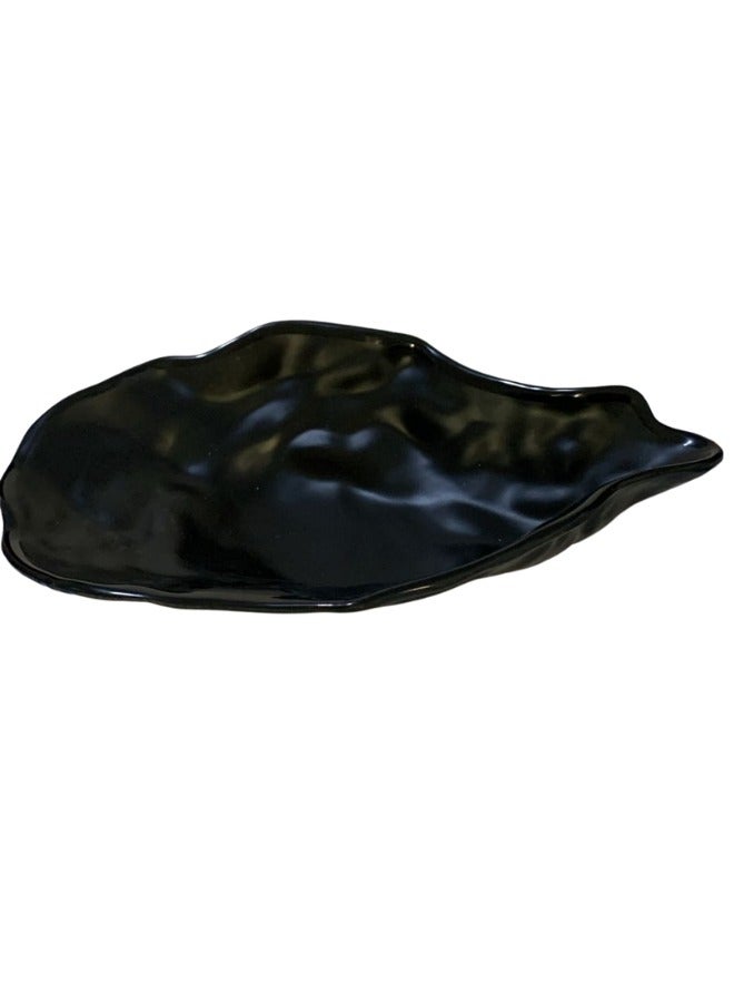 Melamine Matt Dip Bowl  (25*14 cm) Black - Image 4
