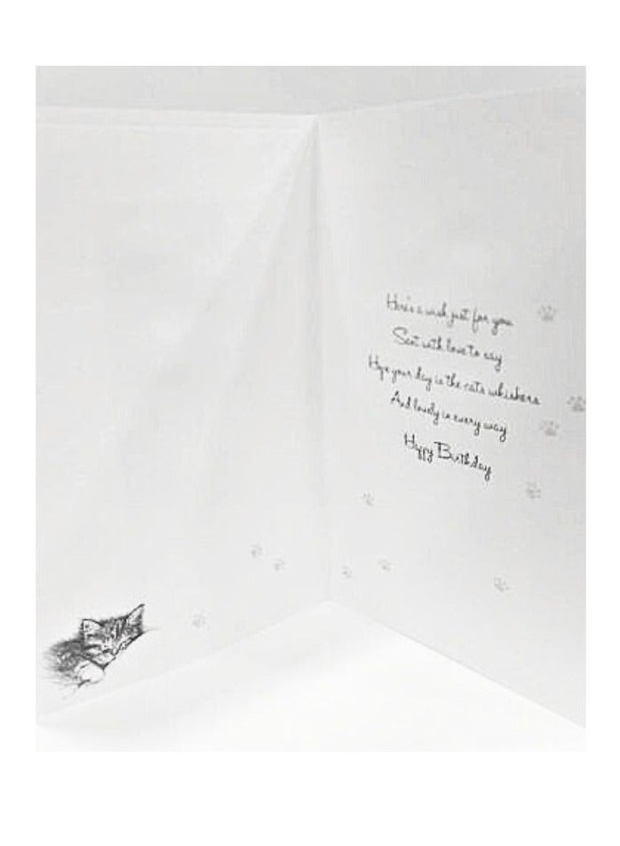 Generic Very special birthday greeting card with cute cats, with envelope exclusively designed, 21* 13 cm  - Image 2
