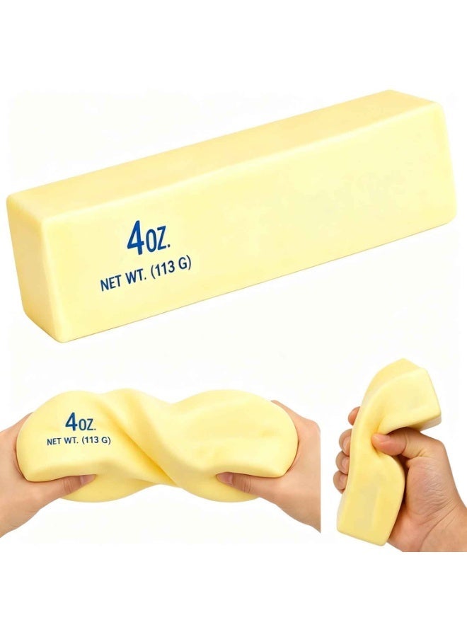 14cm Butter Squishy,Butters Squeeze Stress Balls,Soft Slow Rising Fidget Sensory Squeeze,Anxiety ADHD Autism Office Desk Toy, Adult Office Anxiety Relief Dough Decompression Gift (1pc) - Image 1