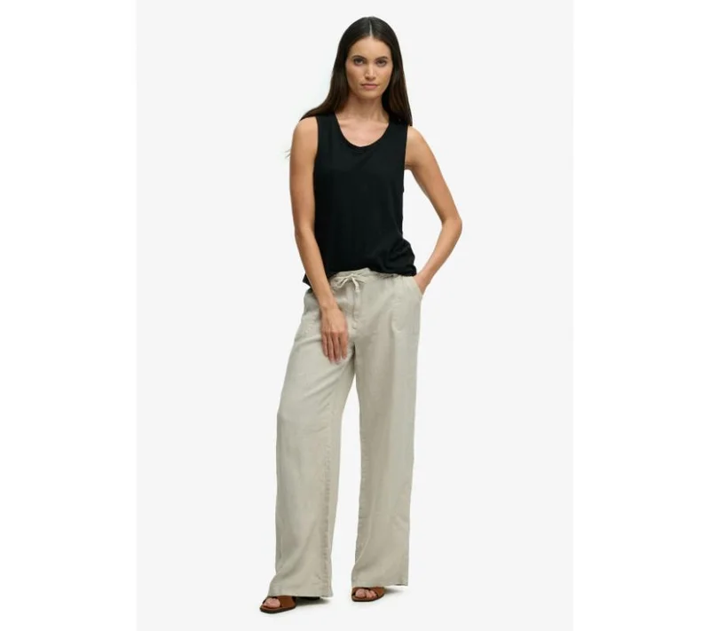 Superdry Linen Low Rise Pants