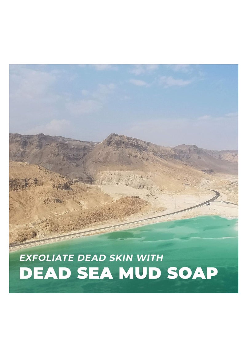 O Naturals - O Naturals 3PCS Dead Sea Salt Mud & Clay Natural Bar Soap - Helps Acne Prone Skin - Scalp Exfoliator - Organic & Vegan Dead Sea Mud Soap - Natural Soap for Men & Women - 4 oz - Image 1