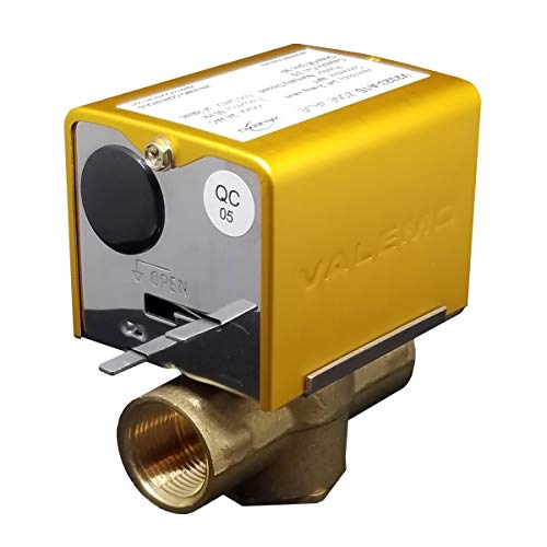 Valemo V2323-A1S Motorized Zone Valve, 2-way, 3/4" Threaded NPT, Normally Closed, 24 VAC with End Switch - Image 1