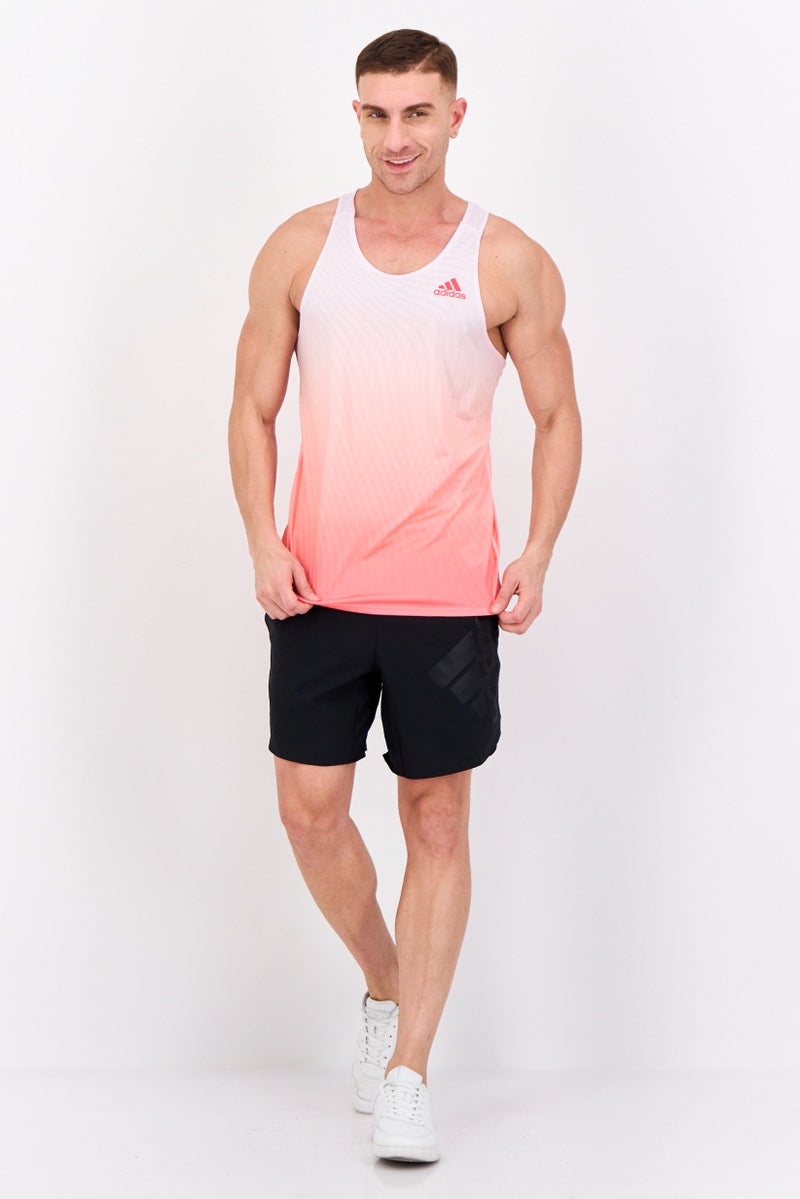 Adidas Men Sportswear Fit Sleeveless Training  Vest, Coral  - Image 4