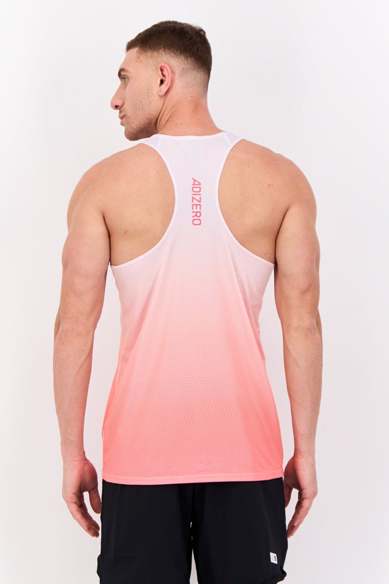 Adidas Men Sportswear Fit Sleeveless Training  Vest, Coral  - Image 3