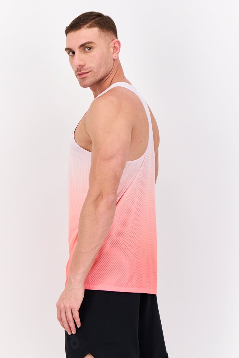 Adidas Men Sportswear Fit Sleeveless Training  Vest, Coral  - Image 2