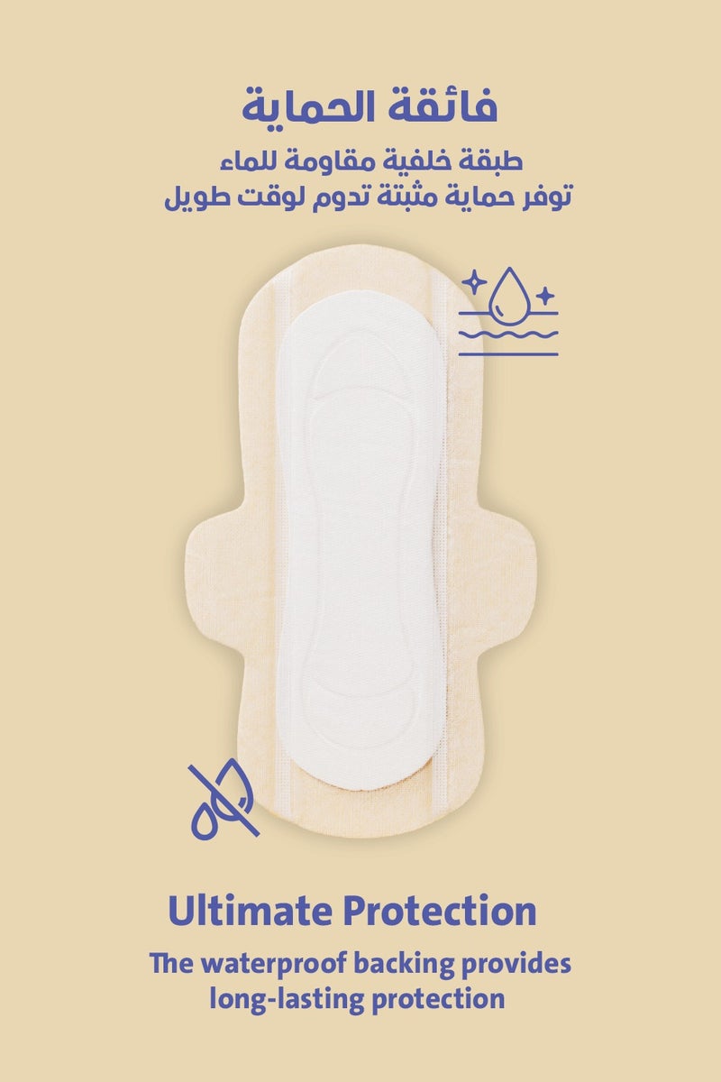 CIRCLES Circles Natural Cotton Daily Sanitary Pads with Wings – Regular, 16 Pieces - Image 2