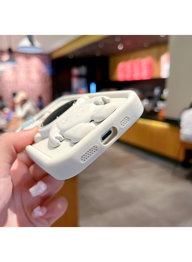 زبون جراب لهاتف iPhone 12 بتصميم رائد فضاء ثلاثي الأبعاد مصنوع من مادة TPU + PC بتغطية كاملة - Image 3