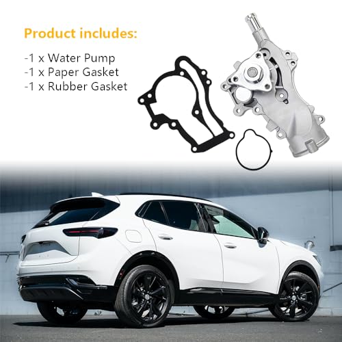LLNSEAUTO AW6662 Coolant Water Pump with Gaskets | Fit for Buick Encore 2013-2020, Chevy Chevrolet Cruze 2011-2016, Sonic 2012-2020, Trax 2013-2020, L4 1.4L Engine | OE# 130-2140, 25192709, 55579016, 22519445 - Image 2