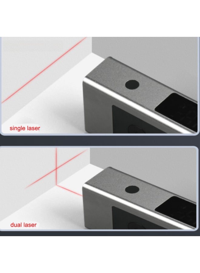 Etopooli2 Dual Laser High Precision Handheld Angle Protractor Led Screen Digital Display Angle Ruler For Renovation-Model:Dual-Screen Dual Laser (with Bracket) DCJ71 + HJYDK