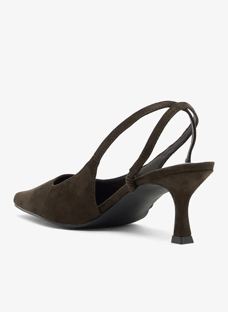 GLAMOROUS Brown Casual Slingback Pumps for Women | Best Price UAE